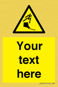 Custom warning kite flying near powerlines