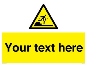 Custom warning Submerged step or steps