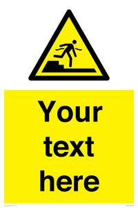 Custom warning Submerged step or steps