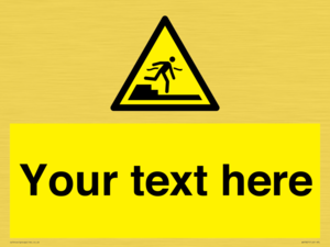 Custom warning Submerged step or steps