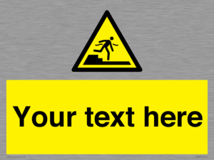 Custom warning Submerged step or steps