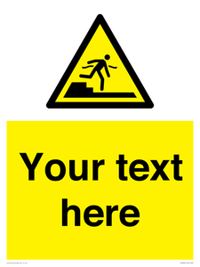 Custom warning Submerged step or steps