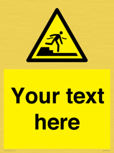 Custom warning Submerged step or steps