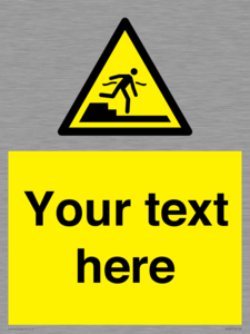 Custom warning Submerged step or steps