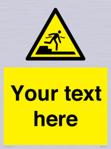 Custom warning Submerged step or steps