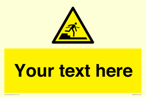 Custom warning Submerged step or steps