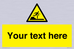 Custom warning Submerged step or steps