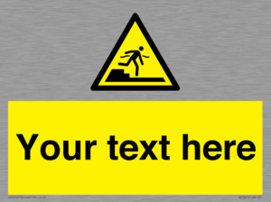 Custom warning Submerged step or steps