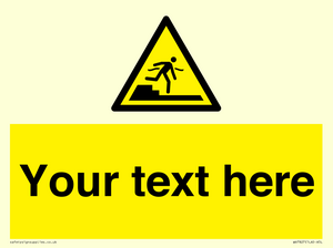 Custom warning Submerged step or steps