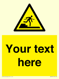 Custom warning Submerged step or steps