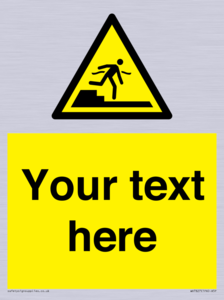 Custom warning Submerged step or steps