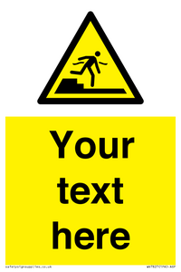 Custom warning Submerged step or steps