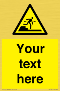 Custom warning Submerged step or steps