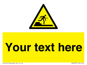 Custom warning Submerged step or steps