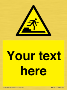 Custom warning Submerged step or steps