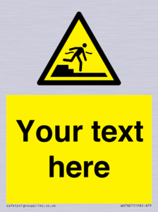 Custom warning Submerged step or steps