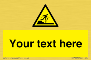 Custom warning Submerged step or steps