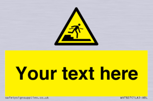 Custom warning Submerged step or steps