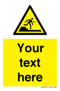 Custom warning Submerged step or steps