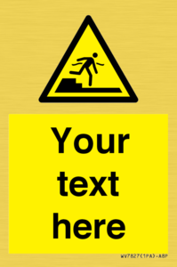 Custom warning Submerged step or steps