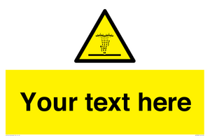 Custom warning geyser water jet