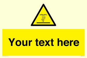 Custom warning geyser water jet