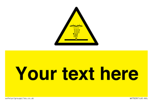 Custom warning geyser water jet