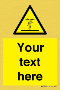 Custom warning geyser water jet