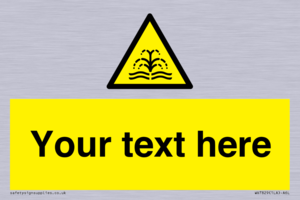 Custom warning fountain water plume