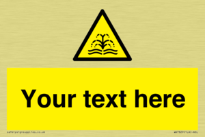 Custom warning fountain water plume