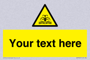 Custom warning fountain water plume