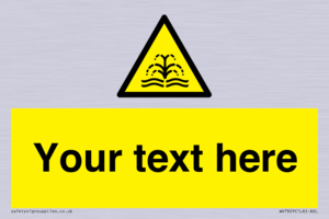 Custom warning fountain water plume