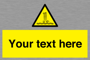 Custom warning artificial waterfall