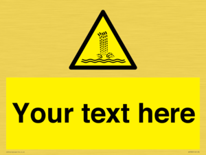 Custom warning artificial waterfall