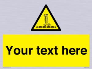 Custom warning artificial waterfall