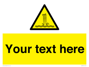 Custom warning artificial waterfall