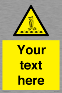 Custom warning artificial waterfall