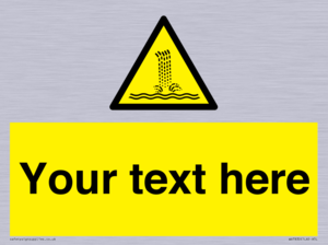 Custom warning artificial waterfall