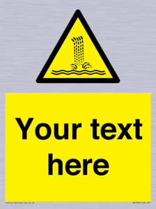 Custom warning artificial waterfall