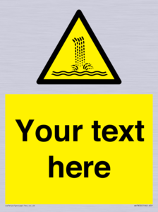 Custom warning artificial waterfall