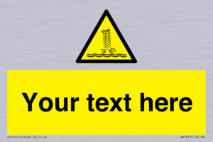 Custom warning artificial waterfall