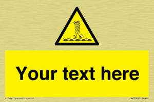 Custom warning artificial waterfall