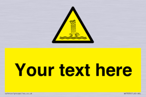 Custom warning artificial waterfall