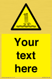 Custom warning artificial waterfall