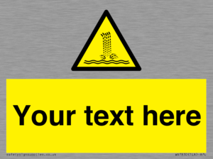 Custom warning artificial waterfall