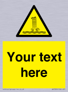 Custom warning artificial waterfall