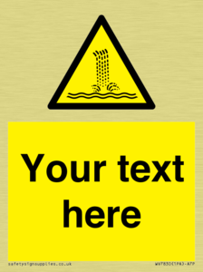 Custom warning artificial waterfall