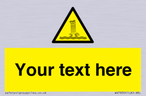 Custom warning artificial waterfall