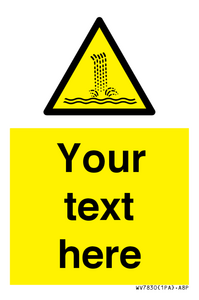 Custom warning artificial waterfall