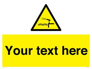 Custom warning water cannon